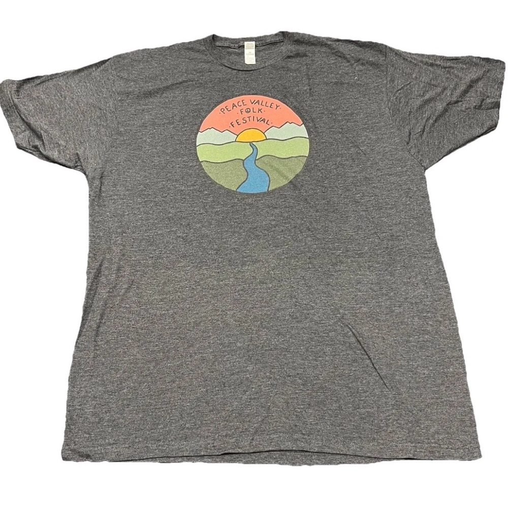 Peace Valley Folk Festival Concert T-Shirt Men’s XXL Music Graphic Tee